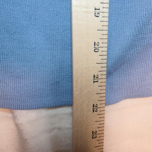 Coldwater Creek Cardigan Sweater Twin Set Womens 1X Blue Silk Cotton Knit Tank - Picture 13 of 16